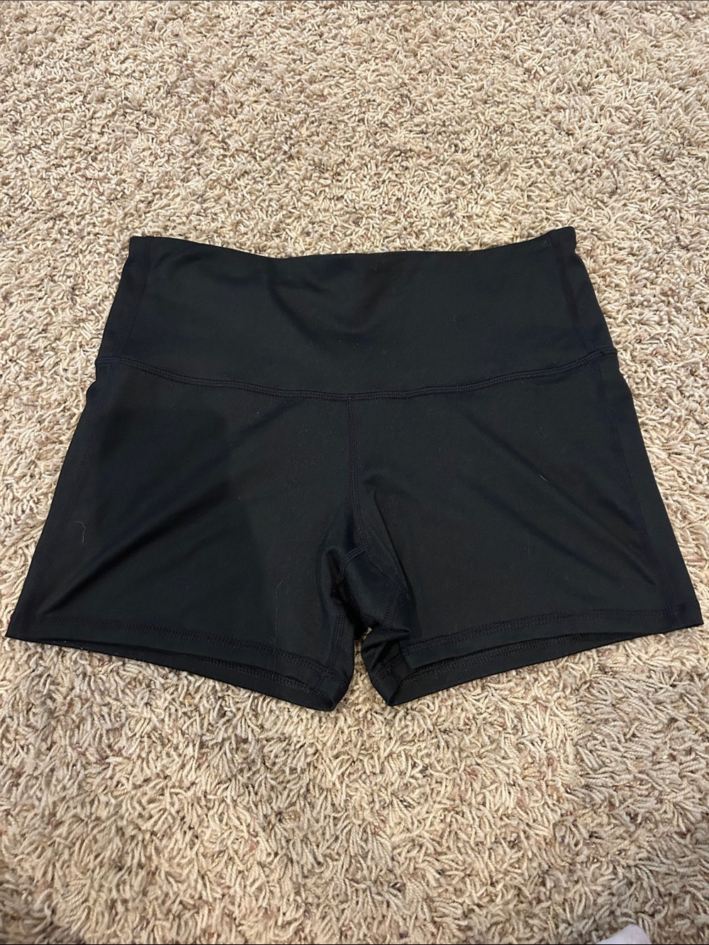 Champion Black High-Rise Bike Shorts